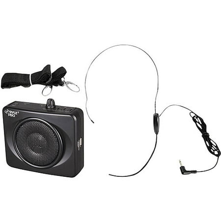 PylePro PWMA60UB 50W Portable, USB Waist-Band Portable PA System with Headset Microphone, Black