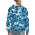 thumbnail image 7 of Honeii Blue Tie Dye Pattern Womens Oversized Hoodies Long Sleeve Sweatshirts Pullover Fall Outfits with Pocket-X-Large, 7 of 7