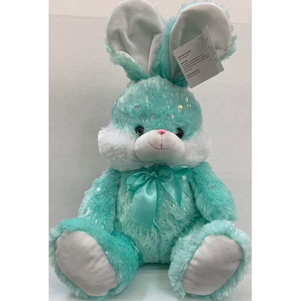 Sparkle Teal Bunny Plush