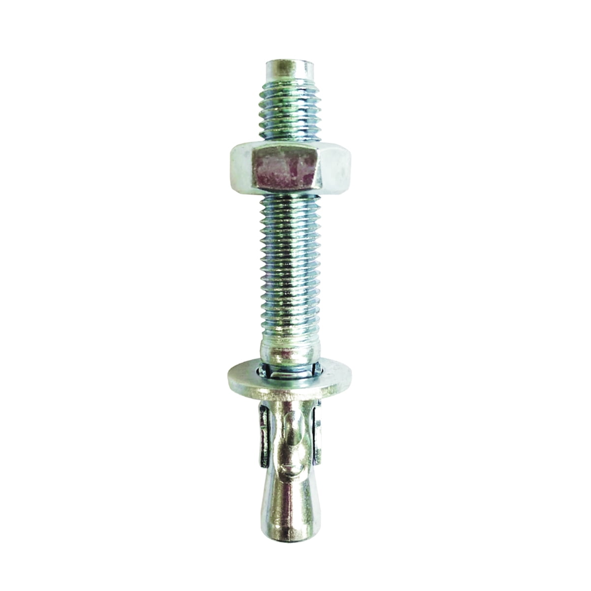 Robtec M10 Steel Wedge Expansion Anchor, 75MM with nut and washer (25-Pack)