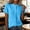 Sky Blue, variant on OGLCCG Button Down Shirts for Women Cotton Linen Summer Mandarin Collar Short Sleeve Blouses Casual Vacation Office Work Tees Shirt,L,White