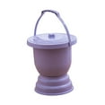 thumbnail image 2 of Pot de cámara urinaria, escupidora portátil con tapa del baño de tapa botella urinal con manija, olla de orina para la mujer de viaje de automóviles Púrpura, 2 of 8