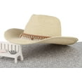 thumbnail image 6 of Straw Cowboy Hat for Women Men Girls Roll up Wide Brim Western Cowgirl Summer Beach Sun Hats, 6 of 6
