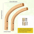 thumbnail image 2 of Wooden Plant Hangers | Wall-Mounted Hooks for Indoor Plants, Lanterns, Flowers & Wind Chimes | Versatile Decorative Brackets Eactix, 2 of 7
