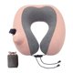 thumbnail image 3 of Almohada de viaje inflable, transpirable, suave, para el cuello, almohada de aire, almohada inflable para el cuello Rosa, 3 of 9