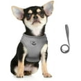 thumbnail image 2 of Dog Harness and Lead Set, Soft Mesh Padded Harness for Puppies and Cats, Reflective, Adjustable, Breathable Chest Harness for Walking, Running, Training （Gray,S）, 2 of 6
