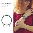 thumbnail image 4 of Miangastore Galaxy Watch4 Screen Protective Cover Black Silver 2Pack 1.97X1.73X0.39In, 4 of 8
