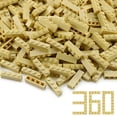 thumbnail image 1 of Juego de bloques de construcción Feleph, 360 piezas, 1 x 4 unidades, color canela, 1 of 4