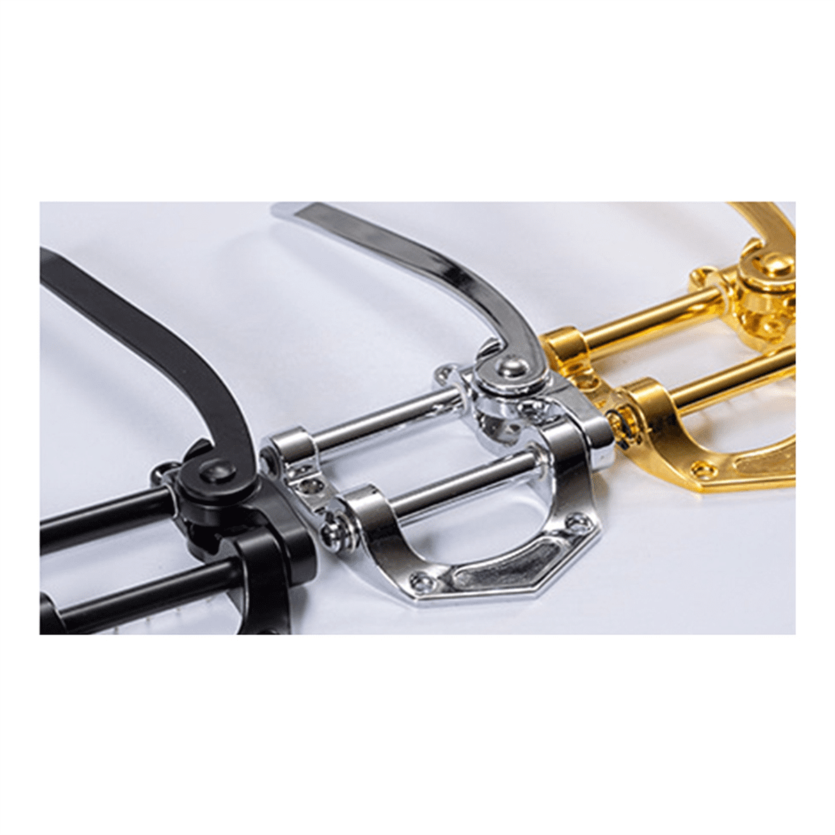 Guitar Tremolo Vibrato Bridge Tailpiece Archtop Compatible with ES335 LP Electric Guitar Universal (Black)