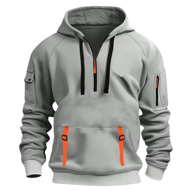 pstuiky Camisas de manga larga abrigadas para hombre, Sudadera deportiva informal con capucha y mangas largas para hombre camisetas de hombre m