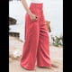 thumbnail image 3 of Pantalones Palazzo de para Mujer Naranja XL, 3 of 8
