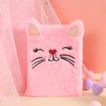 thumbnail image 1 of Diario de gato para niñas de 6, 7 y 8 años, diario secreto de peluche para niños, cuaderno esponjoso de tapa dura para escribir y dibujar, bonitos regalos de papelería afelpados para niñas de 6 a 8, 1 of 8
