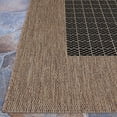 thumbnail image 6 of Couristan 2.25' x 7.75' Checkered Rectangular Area Throw Rug Runner - Brown and Black, 6 of 7