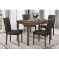 thumbnail image 3 of Knubmt Wooden Tabletop Dining Table Rectangular Dining Desk for Kitchen, Dining Room, Living Room, Brown, 3 of 5