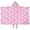 Pink Baseballs Pattern, variant on Pink Bows and Baseballs Pattern Hooded Bath Towel,50"x30" for Ages 3 To 12 Kids, Quick Dry Lightweight Soft Microfiber Hood Beach Towel Cover Up for Kids