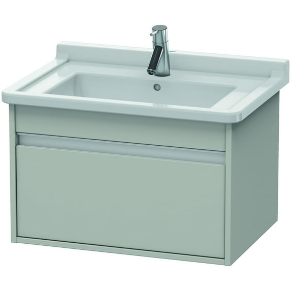 Duravit Kt6663 Ketho 26" Single Wall Mounted Wood Vanity Cabinet Only - Concrete Gray