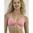 thumbnail image 2 of No Boundaries Women's Rhinestone Triangle Bikini Top, Sizes XXS-XXL, 2 of 5