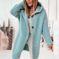 thumbnail image 2 of GPOECD Chandail à Capuchon pour Femmes, Tempérament, de Bureau, Ample, Grande Taille, Cardigan à Capuchon, Vert Menthe, m, 2 of 5