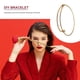 thumbnail image 3 of Sonducket Brazalete expandible ajustable Metal Estilo simple Adorno de mano Romántico Buenos accesorios para mujeres Niñas KC Gold Type3 NO3, 3 of 6
