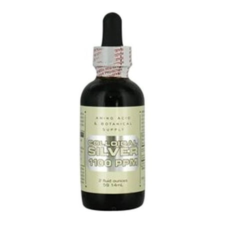 Amino Acid & Botanical Supply Colloidal Silver 1100 PPM, 2 Fl Oz