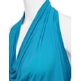 thumbnail image 5 of Aozrynl Womens Sleeveless Halter Neck Draped Blouse Tops (Female Plus Size Available), 5 of 5