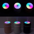 thumbnail image 4 of Baohd 2 Pieces Mini Humidifier Bedroom Office Living Room Portable Low Noise Diffuser Atmosphere Light Mist Sprayer, Black, 4 of 8