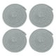 thumbnail image 1 of 4 Pcs Manteles Individuales Redondos Trenzados, 5.9" Manteles Tejidos para Mesa de Cocina para Decoración de Granja (Gris), 1 of 7