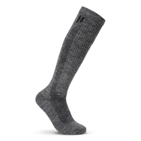 Calcetines de compresión HOLLOW de alpaca, control de humedad, gris