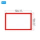 thumbnail image 2 of Soporte de señal magnético Uxcell A4, paquete de 2, marco de exhibición magnético autoadhesivo, marco de imagen de doble cara esmerilado para ventana, pared, oficina, refrigerador, rojo, 2 of 7