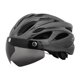 thumbnail image 1 of Casco de bicicleta Casco de bicicleta de carretera ajuste ajustable al aire libre con visera desmontable para hombres mujeres equipo de ciclismo casco Fibra de carbono negro, 1 of 8