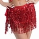 thumbnail image 5 of Falda para el vientre con lentejuelas, bufanda para la cadera y el vientre, falda con flecos y borlas, disfraz de actuación de baile para fiestas rave para mujeres y niñas, 5 of 5