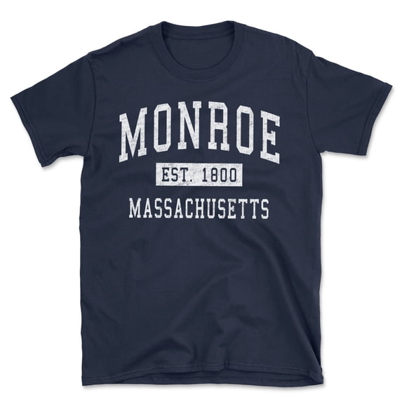 Monroe Massachusetts Classic Established Men's Cotton T-Shirt