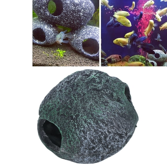 Aquarium Hideout, Aquarium Cave Decorations Vivid Ornaments Cichlid Avoiding Tank for Fish for Aquarium for Aquarium Decor