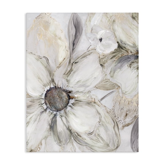 Stupell Industries Neutral Sandstone Blooms Canvas Wall Art, design by Carol Robinson