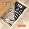 thumbnail image 2 of Norcho Silverware Drawer Organizer, Expandable Utensil Tray for Kitchen, Cutlery and Flatware Holder, Adjustable Storage for Spoons, Forks and Knives, 13–22 x 15", Black, 2 of 8