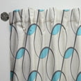 thumbnail image 3 of Designart 'Geometrical Abstract Retro Minimal Pattern I' Mid-Century Modern Curtain Panel, 3 of 5