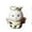 Glaze white, variant on 7829 for Creative Cute Bee Ceramic Succulent Small Plant Pot Mini Flower Vase Bonsai Planter with Drainage Hole Desktop Decor
