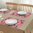 thumbnail image 3 of Chihuahua and Flower Florals Summer Placemats Table Placemats Set Of 4-Linen Kitchen Washable Placemats Table Mats 11.8"x17.7"Non-Slip Heat Resistant, 3 of 6