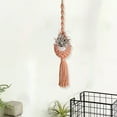 thumbnail image 1 of Aqestyerly Hand-Woven Cotton Rope Hanging Basket - Flower Pot Hanging Net,Pineapple Design for Garden and Home Decoration, 1 of 6