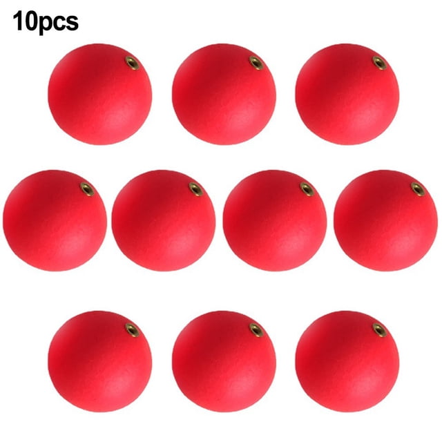 10pcs Fishing Floating Bobbers Buoyancy Balls Drift Ball Foam Strike Indicator