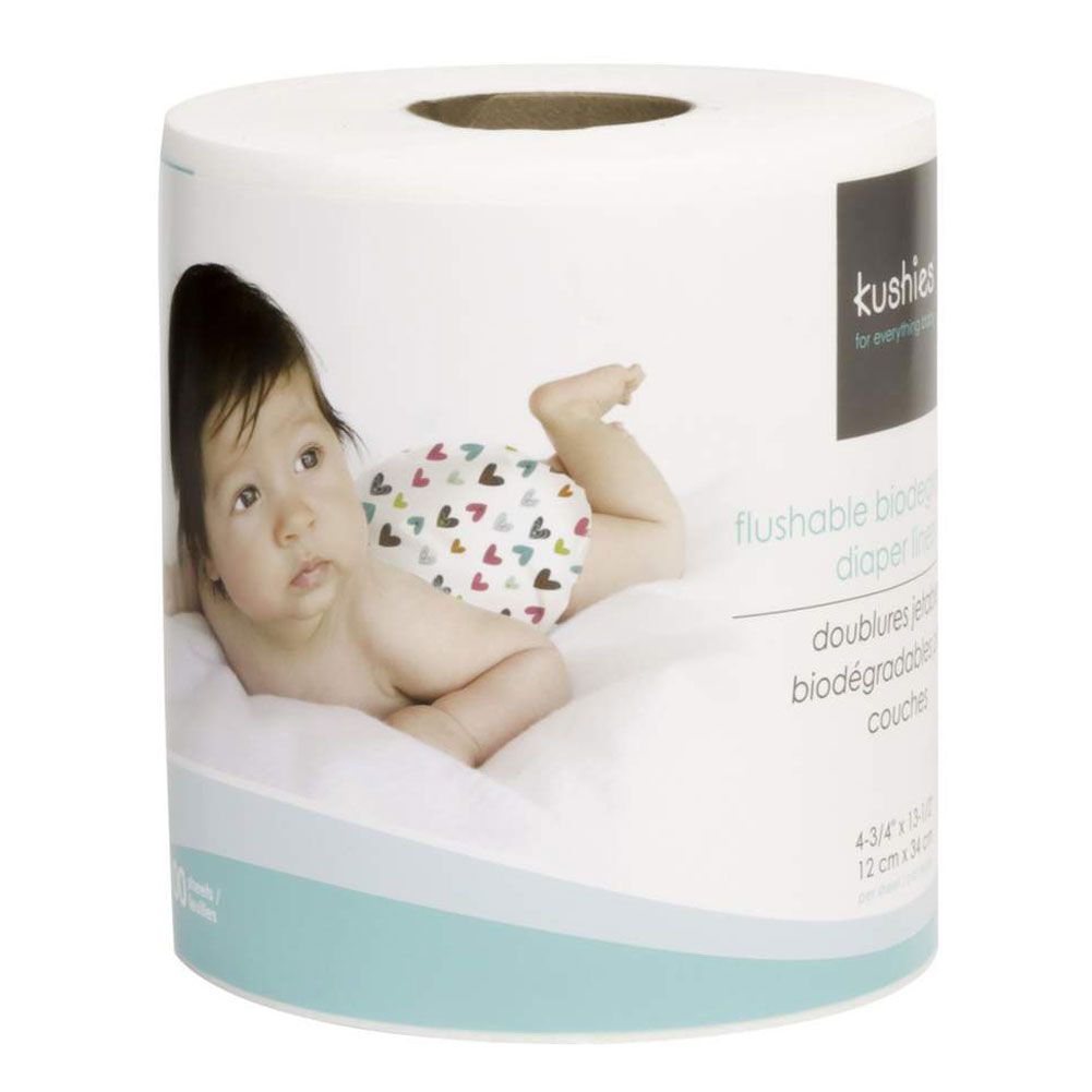 100 Sheets Flushable & Fully Biodegradable Diaper Liners Cloth Diaper