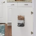 thumbnail image 3 of Household Essentials Cabinet Door Trash Bag Holder, Steel Frame, Satin Nickel Powder Coating, Perfect for Disposable Bags and Other Necessities, Easy Installation, Hardware Included, 3 of 4