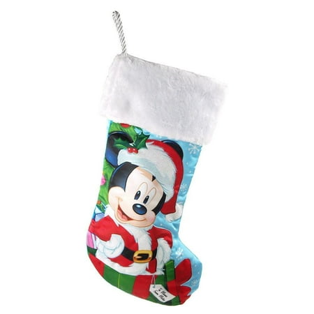 Santa Christmas Stocking - Santa Mickey Mouse Christmas Stocking, 18-Inch