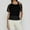 Black-1, variant on Women Casual Sexy Shirts 80s Costumes Fishnet Neon Off Shoulder Blouses Hollow Out Fashion Vacation Tops