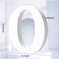 thumbnail image 2 of LAICAIW 6 Inch White Wood Letters, Unfinished Wood Letters for Wall Decor Decorative Standing Letters Slices Sign Board Decoration for Craft Home Party Projects (O), 2 of 7