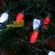 thumbnail image 5 of Cadena de luces Brizled, 16,5 pies, 25 LED, C9, rojas y blancas, impermeables, 5 of 7
