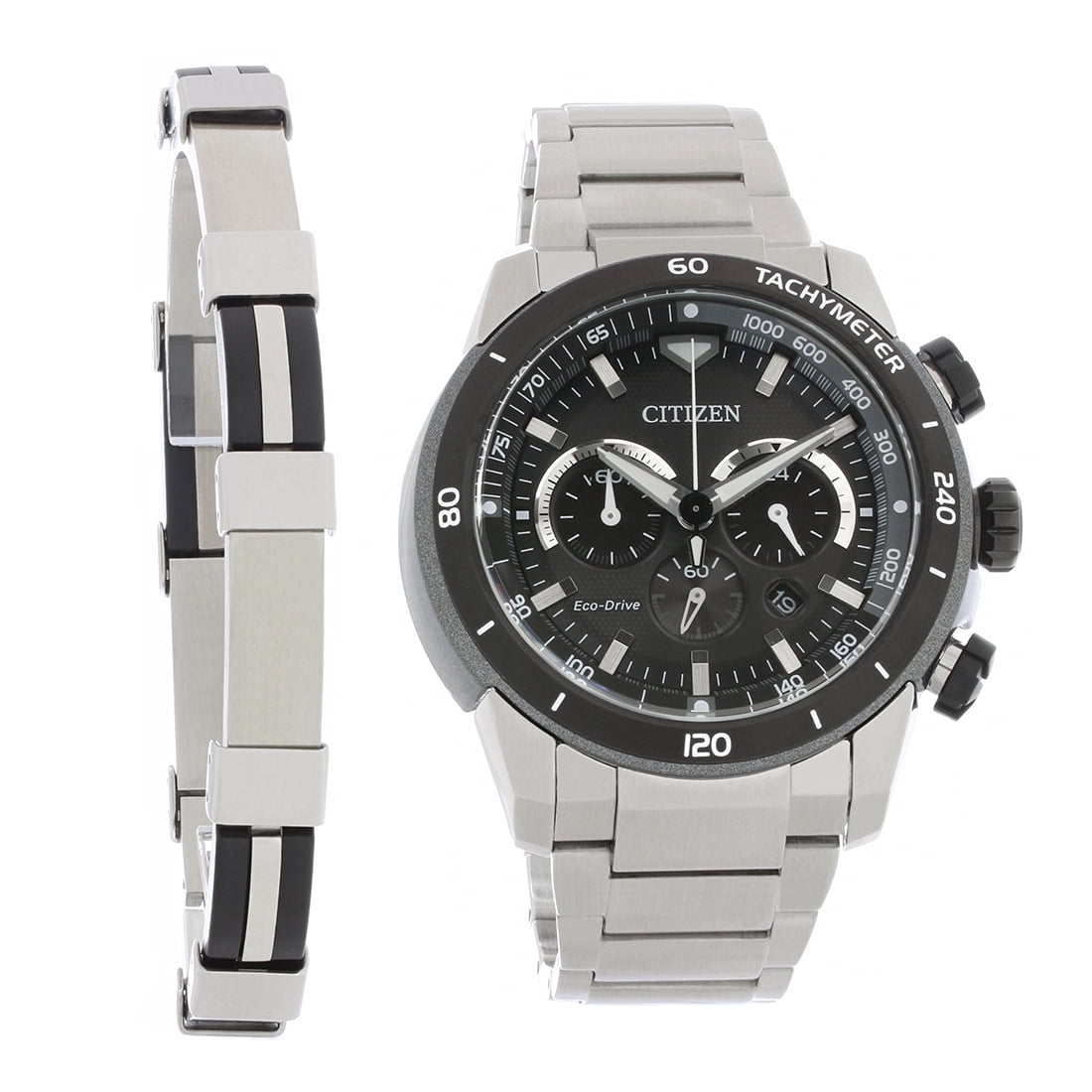 【新品】CITIZEN Eco-Drive AW0060-54A Brycen - Men's Eco-Drive AW0060-54A Light-Weight Grey Watch