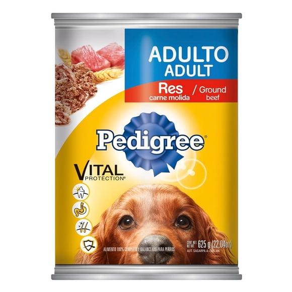 Alimento para Perro Pedigree Vital Protection Adulto Res Carne Molida 625 g