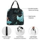 thumbnail image 4 of Balery Black Panther Floral Illustration Bolsa de Almuerzo Aislada – Caja de Almuerzo con Papel de Aluminio Grueso, Mantiene la Comida Fresca por 4 Horas, 4 of 8