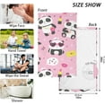 thumbnail image 3 of SKYSONIC Kawaii Panda Pink Hand Towels Set of 2, Cotton Bath Towel for Drying Face Hands Body ,Absorbent Lightweight Towels for Bathroom Ktichen Travel Gym, 16"x28", 3 of 7